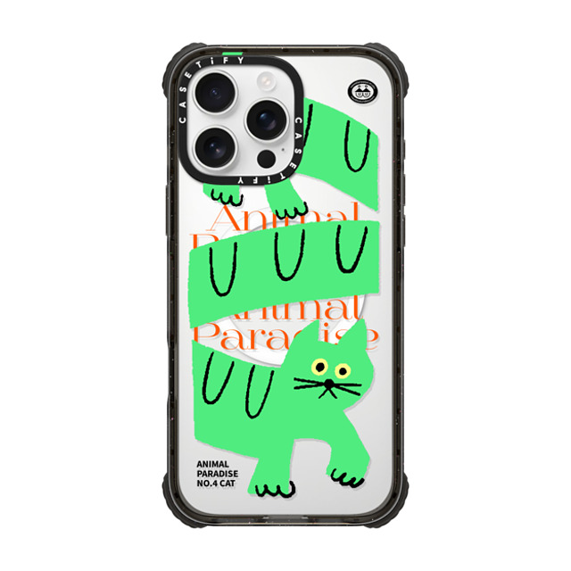 HAWAIIANSALAD x CASETiFY iPhone 16 Pro Max Case Cat,Animal Black ウルトラ インパクトケース MagSafe 対応 Animal Paradise no.4 cat Mother's Day HAWAIIANSALAD x CASETiFY iPhone 16 Pro Max Case Cat,Animal Black ウルトラ インパクトケース MagSafe 対応 Animal Paradise no.4 cat Mother's Day