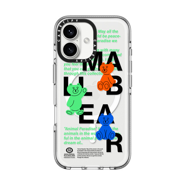 HAWAIIANSALAD x CASETiFY iPhone 16 Case Bear,Animal Clear Clear Case MagSafe Compatible Animal Paradise no.10 small bear Mother's Day HAWAIIANSALAD x CASETiFY iPhone 16 Case Bear,Animal Clear Clear Case MagSafe Compatible Animal Paradise no.10 small bear Mother's Day