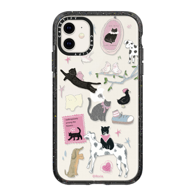 CASETiFY iPhone 11 ケース ブラック インパクトケース Black Cat's Room roria li
