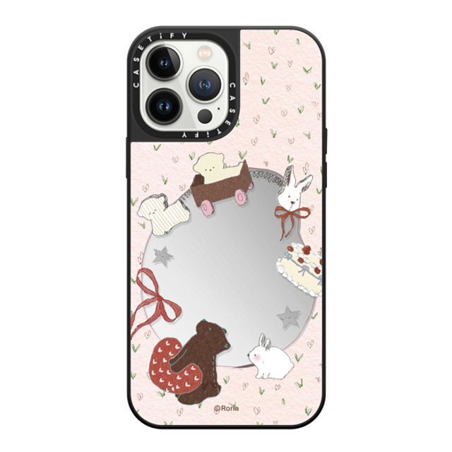 CASETiFY iPhone 13 Pro Max Case Silver on Black ミラーケース MagSafe対応 Love Train roria li Mother's Day CASETiFY iPhone 13 Pro Max Case Silver on Black ミラーケース MagSafe対応 Love Train roria li Mother's Day