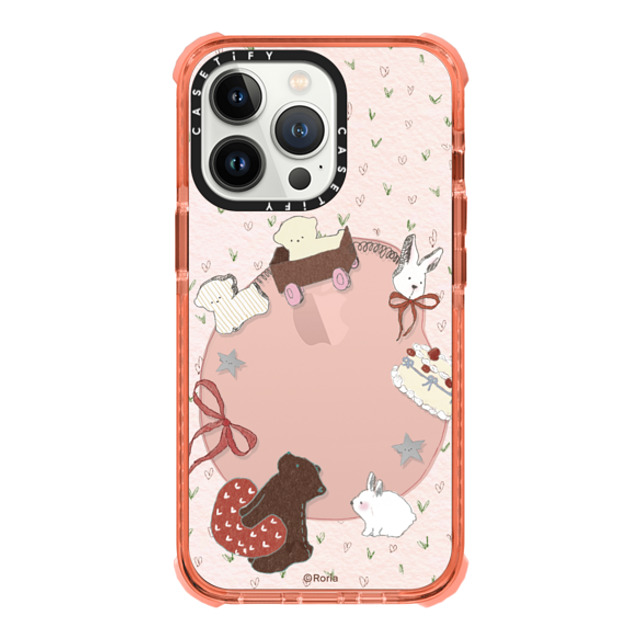 CASETiFY iPhone 13 Pro Case Peach ウルトラインパクトケース Love Train roria li CASETiFY iPhone 13 Pro Case Peach ウルトラインパクトケース Love Train roria li