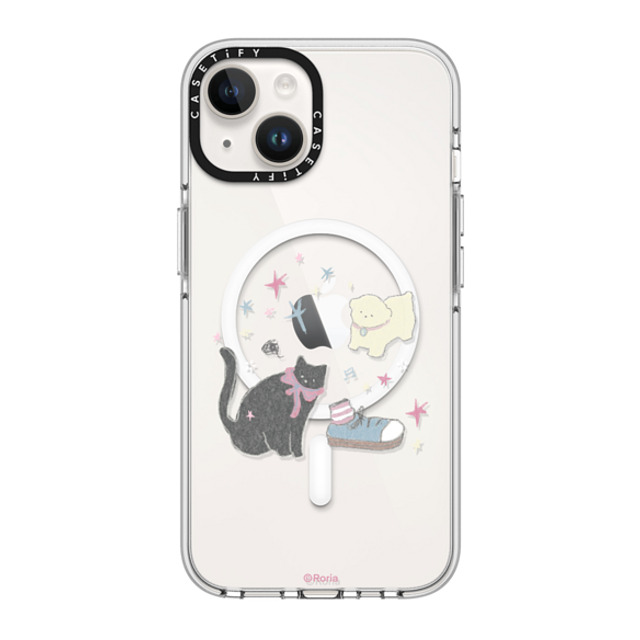 CASETiFY iPhone 14 Case Clear Clear Case MagSafe Compatible Starry Tales roria li CASETiFY iPhone 14 Case Clear Clear Case MagSafe Compatible Starry Tales roria li