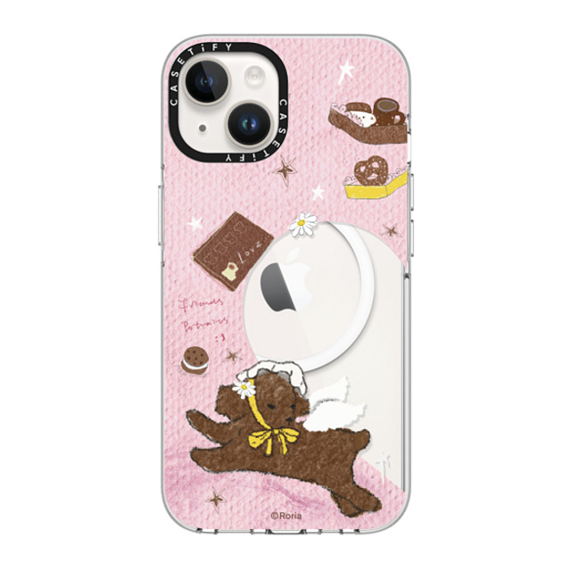 CASETiFY iPhone 14 Case Clear Clear Case MagSafe Compatible Cookie roria li CASETiFY iPhone 14 Case Clear Clear Case MagSafe Compatible Cookie roria li
