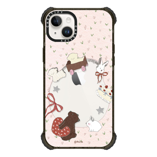 CASETiFY iPhone 14 Plus ケース ブラック ウルトラインパクトケース Love Train roria li