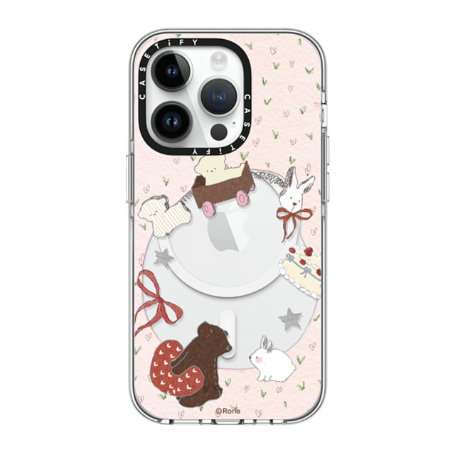 CASETiFY iPhone 14 Pro Case Clear Clear Case MagSafe Compatible Love Train roria li CASETiFY iPhone 14 Pro Case Clear Clear Case MagSafe Compatible Love Train roria li
