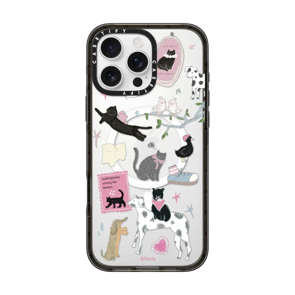Impact iPhone 16 Pro Max Case MagSafe Compatible - Black Cat's Room