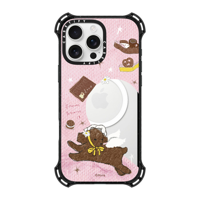 CASETiFY iPhone 16 Pro Max ケース ブラック バウンスケース Cookie roria li