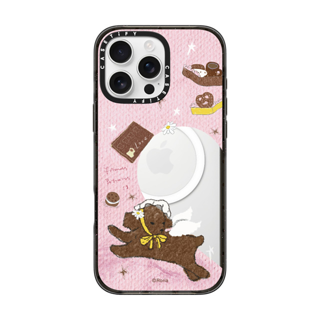 CASETiFY iPhone 16 Pro Max ケース ブラック インパクトケース MagSafe対応 Cookie roria li