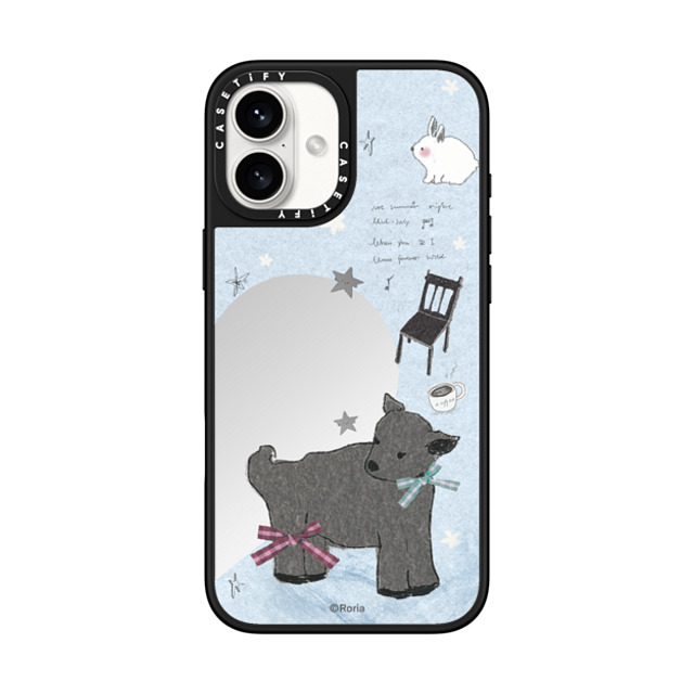 CASETiFY iPhone 16 Plus Case Silver on Black ミラーケース MagSafe対応 Coffee roria li CASETiFY iPhone 16 Plus Case Silver on Black ミラーケース MagSafe対応 Coffee roria li