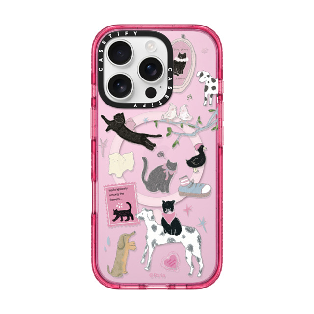CASETiFY iPhone 16 Pro Case Pink Fizz インパクトケース MagSafe対応 Black Cat's Room roria li Father's Day CASETiFY iPhone 16 Pro Case Pink Fizz インパクトケース MagSafe対応 Black Cat's Room roria li Father's Day