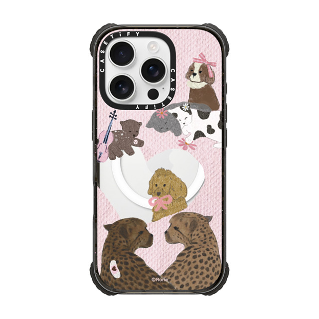 CASETiFY iPhone 16 Pro Case Black ウルトラ インパクトケース MagSafe 対応 Cheetah with Cat roria li CASETiFY iPhone 16 Pro Case Black ウルトラ インパクトケース MagSafe 対応 Cheetah with Cat roria li