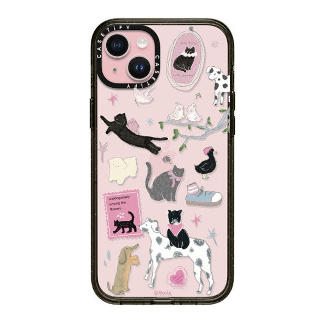 CASETiFY iPhone 15 Plus ケース ブラック インパクトケース Black Cat's Room roria li Father's Day CASETiFY iPhone 15 Plus ケース ブラック インパクトケース Black Cat's Room roria li Father's Day
