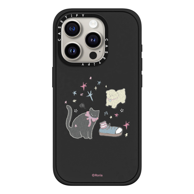 CASETiFY iPhone 15 Pro ケース マットブラック インパクトケース MagSafe対応 Starry Tales roria li