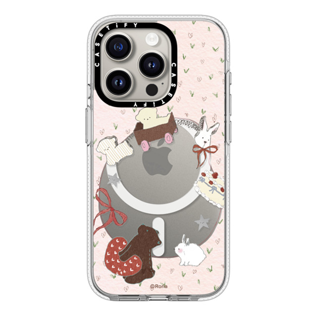 CASETiFY iPhone 15 Pro ケース クリア クリア ケース MagSafe対応 Love Train roria li