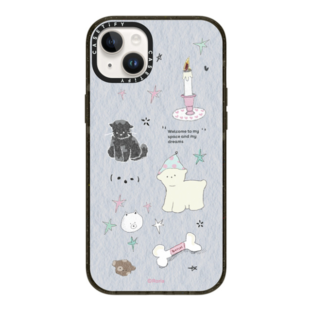 CASETiFY iPhone 14 Plus Case Black Impact Case Welcome to My Space roria li CASETiFY iPhone 14 Plus Case Black Impact Case Welcome to My Space roria li
