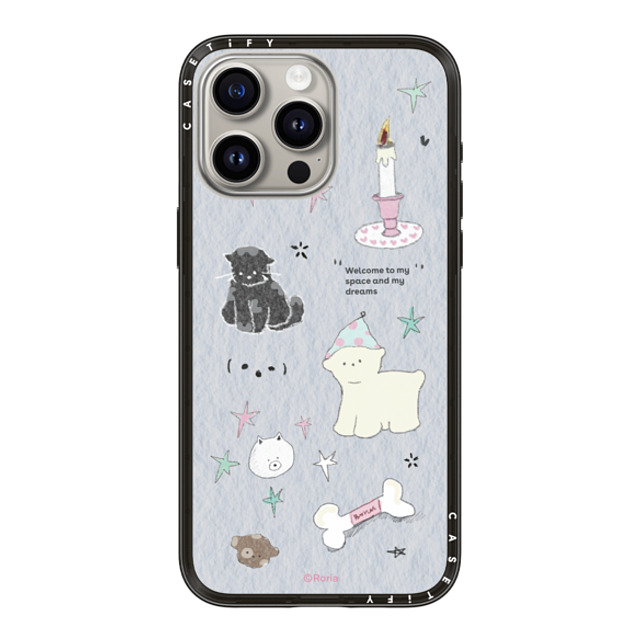 CASETiFY iPhone 15 Pro Max Case Black インパクトライトケース Welcome to My Space roria li Back to School CASETiFY iPhone 15 Pro Max Case Black インパクトライトケース Welcome to My Space roria li Back to School