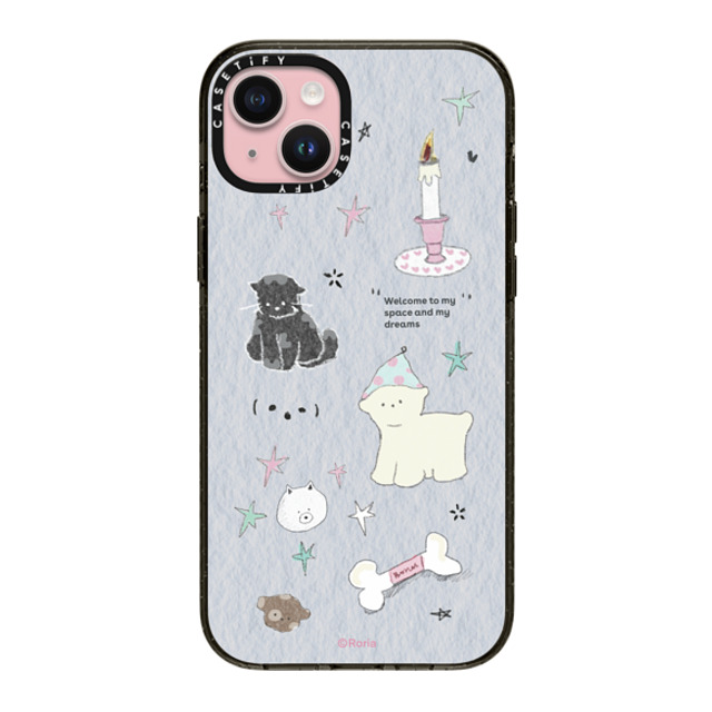 CASETiFY iPhone 15 Plus Case Black インパクトケース Welcome to My Space roria li Back to School CASETiFY iPhone 15 Plus Case Black インパクトケース Welcome to My Space roria li Back to School