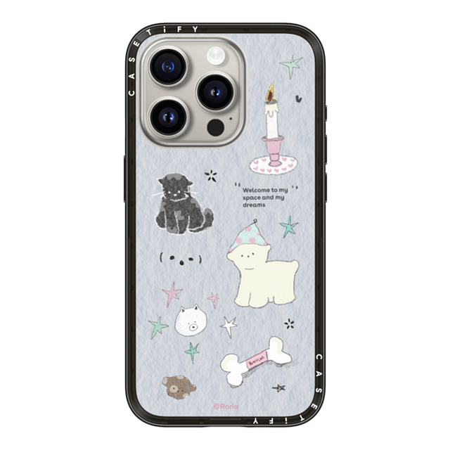 CASETiFY iPhone 15 Pro Case Black インパクトライトケース Welcome to My Space roria li Mother's Day CASETiFY iPhone 15 Pro Case Black インパクトライトケース Welcome to My Space roria li Mother's Day