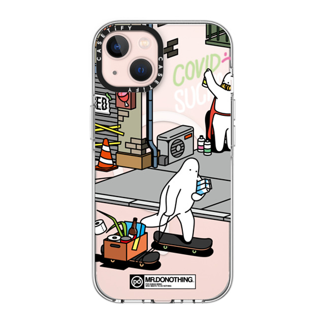 Mr. Donothing x CASETiFY iPhone 13 ケース クリア クリア ケース MagSafe対応 MR. DONOTHING-SHOPPING