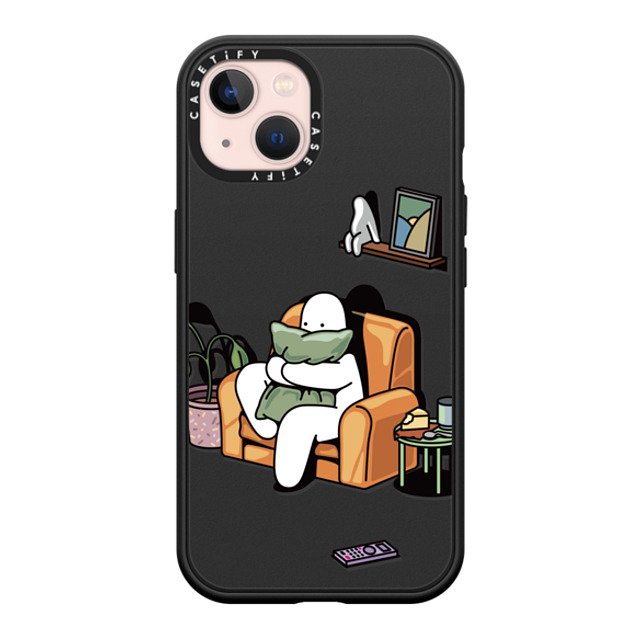 Mr. Donothing x CASETiFY iPhone 13 ケース マットブラック インパクトケース MagSafe対応 Horror movie