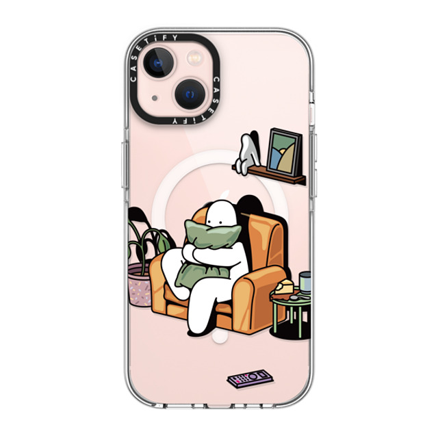 Mr. Donothing x CASETiFY iPhone 13 ケース クリア クリア ケース MagSafe対応 Horror movie