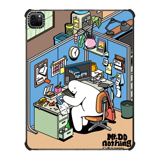 Mr. Donothing x CASETiFY iPad Pro 12.9-inch (第5/6世代) Black iPad インパクト ケース Work hour Back to School Mr. Donothing x CASETiFY iPad Pro 12.9-inch (第5/6世代) Black iPad インパクト ケース Work hour Back to School