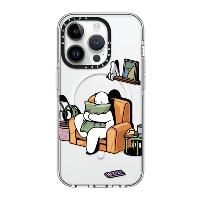 Mr. Donothing x CASETiFY iPhone 14 Pro ケース クリア クリア ケース MagSafe対応 Horror movie