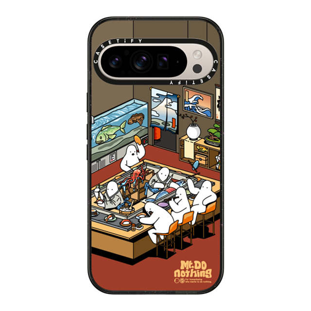 Mr. Donothing x CASETiFY Pixel 9 Pro XL ケース ブラック マグネット式 インパクトケース Sushi restaurant Back to School Mr. Donothing x CASETiFY Pixel 9 Pro XL ケース ブラック マグネット式 インパクトケース Sushi restaurant Back to School