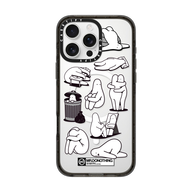 Mr. Donothing x CASETiFY iPhone 16 Pro Max Case Cartoon,Minimalism Black Impact Case MagSafe Compatible MR. DONOTHING-BLACK & WHITE Mother's Day Mr. Donothing x CASETiFY iPhone 16 Pro Max Case Cartoon,Minimalism Black Impact Case MagSafe Compatible MR. DONOTHING-BLACK & WHITE Mother's Day