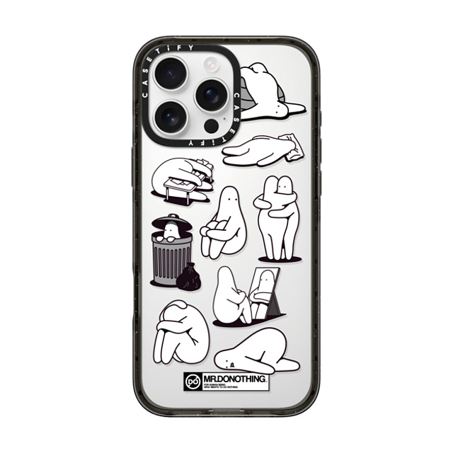 Mr. Donothing x CASETiFY iPhone 16 Pro Max Case Cartoon,Minimalism Black Impact Case MR. DONOTHING-BLACK & WHITE Mother's Day Mr. Donothing x CASETiFY iPhone 16 Pro Max Case Cartoon,Minimalism Black Impact Case MR. DONOTHING-BLACK & WHITE Mother's Day