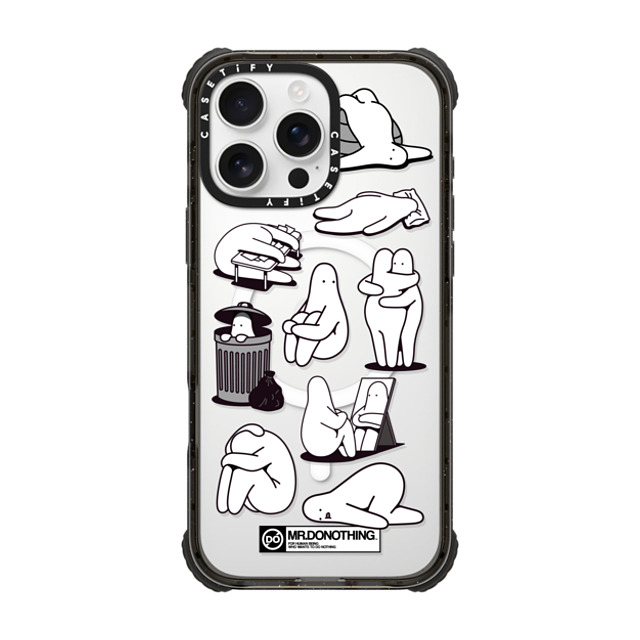 Mr. Donothing x CASETiFY iPhone 16 Pro Max Case Cartoon,Minimalism Black ウルトラ インパクトケース MagSafe 対応 MR. DONOTHING-BLACK & WHITE Mother's Day Mr. Donothing x CASETiFY iPhone 16 Pro Max Case Cartoon,Minimalism Black ウルトラ インパクトケース MagSafe 対応 MR. DONOTHING-BLACK & WHITE Mother's Day
