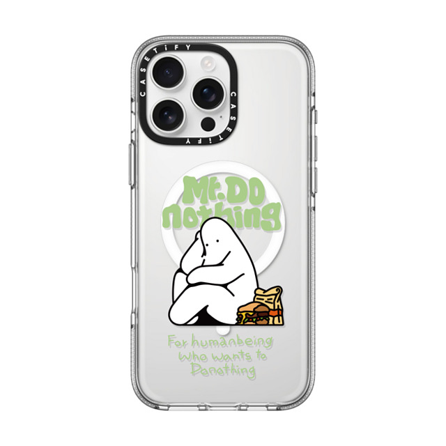 Mr. Donothing x CASETiFY iPhone 16 Pro Max Case Cartoon,Minimalism Clear Clear Case MagSafe Compatible Burger Mother's Day Mr. Donothing x CASETiFY iPhone 16 Pro Max Case Cartoon,Minimalism Clear Clear Case MagSafe Compatible Burger Mother's Day