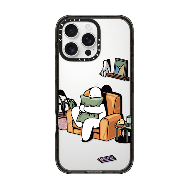 Mr. Donothing x CASETiFY iPhone 16 Pro Max ケース ブラック インパクトケース Horror movie