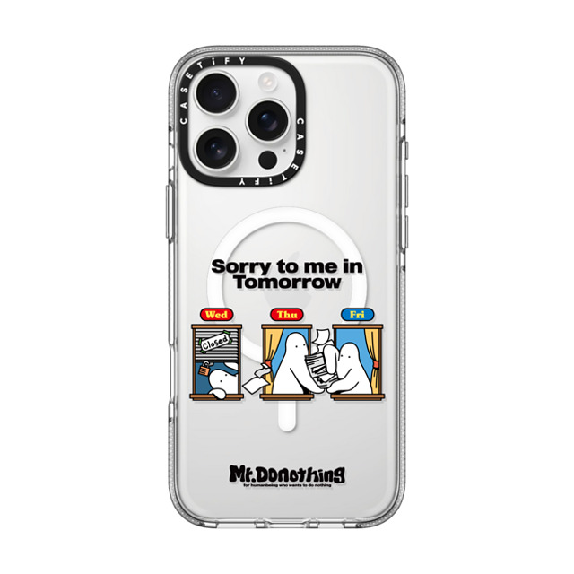 Mr. Donothing x CASETiFY iPhone 16 Pro Max Case Cartoon,Minimalism Clear Clear Case MagSafe Compatible Sorry to me in tomorrow Mother's Day Mr. Donothing x CASETiFY iPhone 16 Pro Max Case Cartoon,Minimalism Clear Clear Case MagSafe Compatible Sorry to me in tomorrow Mother's Day