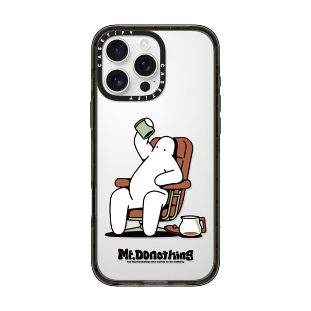 Mr. Donothing x CASETiFY iPhone 16 Pro Max Case Black Impact Case Need cafeine Mr. Donothing x CASETiFY iPhone 16 Pro Max Case Black Impact Case Need cafeine
