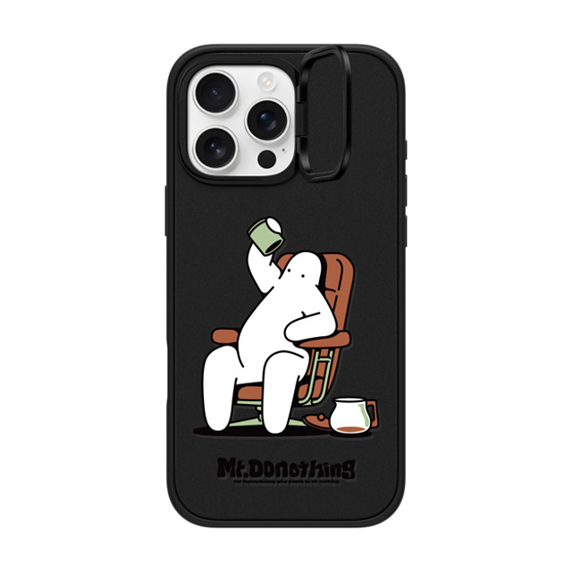 Mr. Donothing x CASETiFY iPhone 16 Pro Max Case Matte Black インパクトリングスタンドケース MagSafe対応 Need cafeine Mr. Donothing x CASETiFY iPhone 16 Pro Max Case Matte Black インパクトリングスタンドケース MagSafe対応 Need cafeine