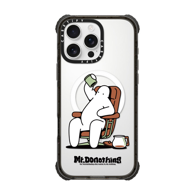 Mr. Donothing x CASETiFY iPhone 16 Pro Max Case Black ウルトラ インパクトケース MagSafe 対応 Need cafeine Mr. Donothing x CASETiFY iPhone 16 Pro Max Case Black ウルトラ インパクトケース MagSafe 対応 Need cafeine