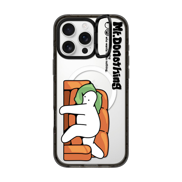 Mr. Donothing x CASETiFY iPhone 16 Pro Max Case Black インパクトリングスタンドケース MagSafe対応 Sofa Mother's Day Mr. Donothing x CASETiFY iPhone 16 Pro Max Case Black インパクトリングスタンドケース MagSafe対応 Sofa Mother's Day