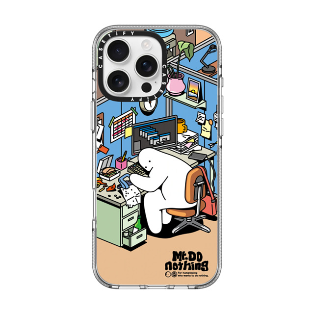 Mr. Donothing x CASETiFY iPhone 16 Pro Max Case Clear Clear Case MagSafe Compatible Work hour Mother's Day Mr. Donothing x CASETiFY iPhone 16 Pro Max Case Clear Clear Case MagSafe Compatible Work hour Mother's Day