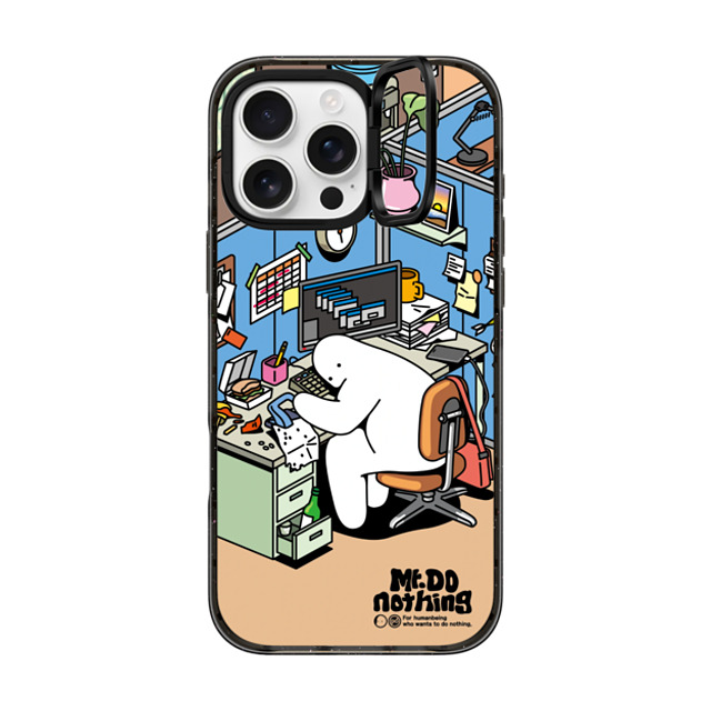 Mr. Donothing x CASETiFY iPhone 16 Pro Max Case ブラック インパクトリングスタンドケース MagSafe対応 Work hour Mother's Day Mr. Donothing x CASETiFY iPhone 16 Pro Max Case ブラック インパクトリングスタンドケース MagSafe対応 Work hour Mother's Day