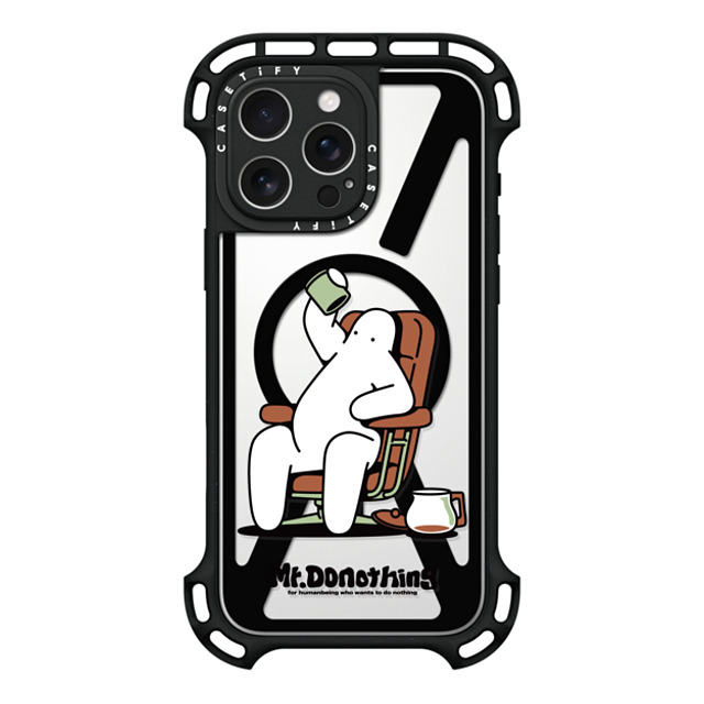 Mr. Donothing x CASETiFY iPhone 16 Pro Max Case Black ウルトラ バウンスケース MagSafe対応 Need cafeine Mr. Donothing x CASETiFY iPhone 16 Pro Max Case Black ウルトラ バウンスケース MagSafe対応 Need cafeine