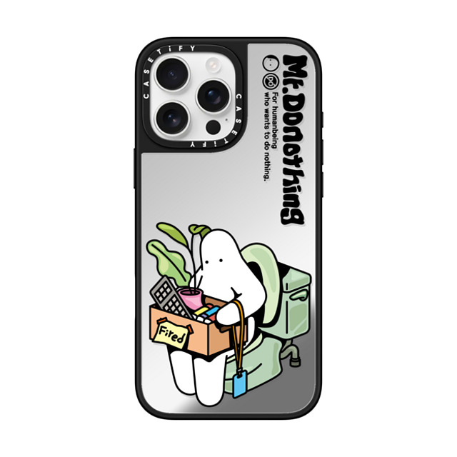 Mr. Donothing x CASETiFY iPhone 16 Pro Max Case Silver on Black ミラーケース MagSafe対応 Fired Mother's Day Mr. Donothing x CASETiFY iPhone 16 Pro Max Case Silver on Black ミラーケース MagSafe対応 Fired Mother's Day
