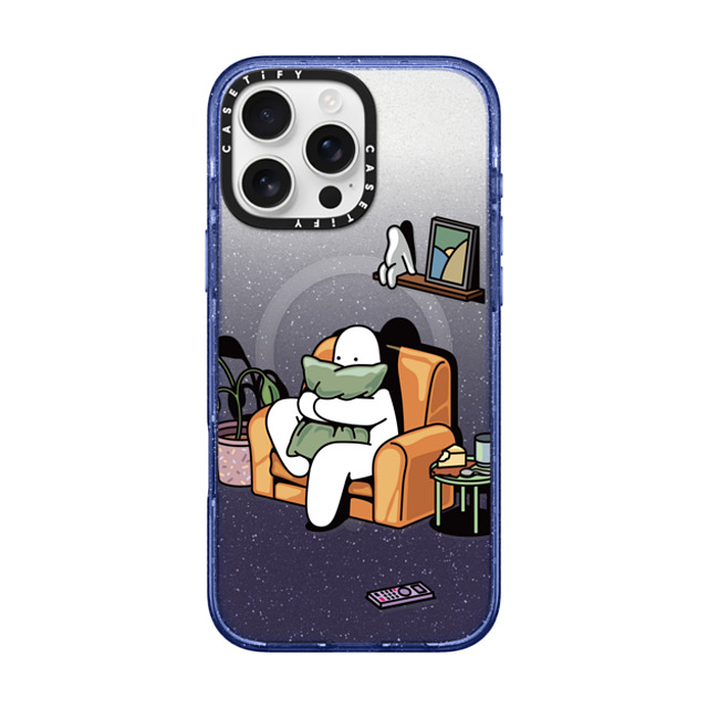 Mr. Donothing x CASETiFY iPhone 16 Pro Max Case Glitter Indigo Impact Case MagSafe Compatible Horror movie Mr. Donothing x CASETiFY iPhone 16 Pro Max Case Glitter Indigo Impact Case MagSafe Compatible Horror movie