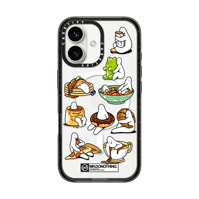 Mr. Donothing x CASETiFY iPhone 16 ケース Cartoon,Minimalism ブラック インパクトケース MagSafe対応 MR. DONOTHING-FOODSWELOVE Father's Day Mr. Donothing x CASETiFY iPhone 16 ケース Cartoon,Minimalism ブラック インパクトケース MagSafe対応 MR. DONOTHING-FOODSWELOVE Father's Day