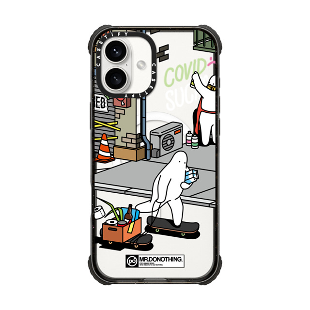 Mr. Donothing x CASETiFY iPhone 16 Plus Case Black ウルトラ インパクトケース MagSafe 対応 MR. DONOTHING-SHOPPING Mr. Donothing x CASETiFY iPhone 16 Plus Case Black ウルトラ インパクトケース MagSafe 対応 MR. DONOTHING-SHOPPING