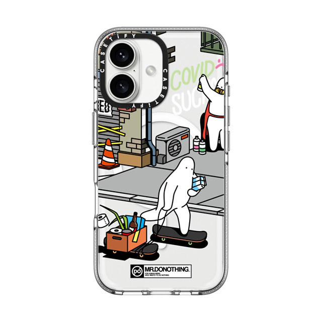 Mr. Donothing x CASETiFY iPhone 16 ケース クリア クリア ケース MagSafe対応 MR. DONOTHING-SHOPPING