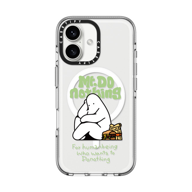 Mr. Donothing x CASETiFY iPhone 16 Case Cartoon,Minimalism Clear Clear Case MagSafe Compatible Burger Mother's Day Mr. Donothing x CASETiFY iPhone 16 Case Cartoon,Minimalism Clear Clear Case MagSafe Compatible Burger Mother's Day