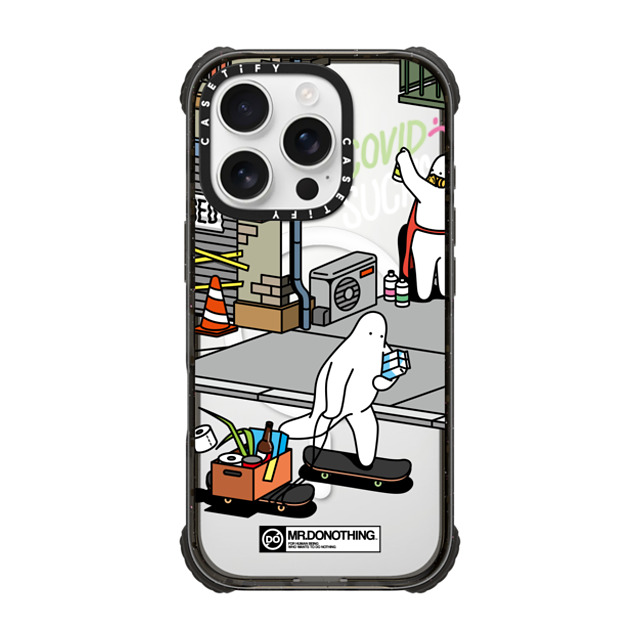 Mr. Donothing x CASETiFY iPhone 16 Pro ケース Cartoon,Minimalism ブラック ウルトラ インパクトケース MagSafe 対応 MR. DONOTHING-SHOPPING Father's Day Mr. Donothing x CASETiFY iPhone 16 Pro ケース Cartoon,Minimalism ブラック ウルトラ インパクトケース MagSafe 対応 MR. DONOTHING-SHOPPING Father's Day