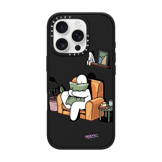 Mr. Donothing x CASETiFY iPhone 16 Pro ケース マットブラック インパクトケース MagSafe対応 Horror movie