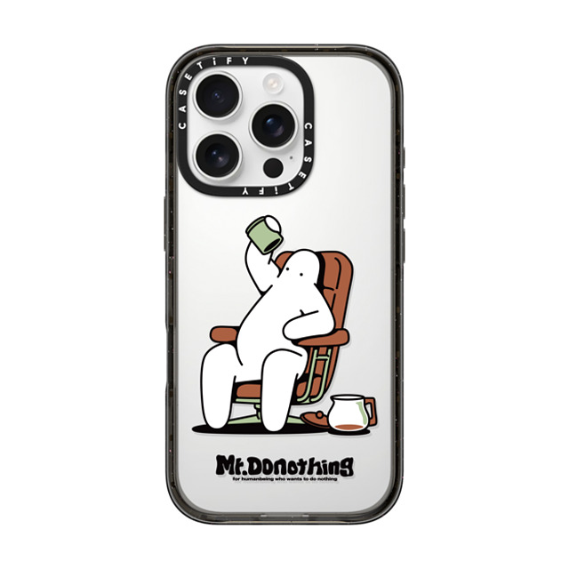 Mr. Donothing x CASETiFY iPhone 16 Pro Case Cartoon,Minimalism ブラック インパクトケース Need cafeine Mother's Day Mr. Donothing x CASETiFY iPhone 16 Pro Case Cartoon,Minimalism ブラック インパクトケース Need cafeine Mother's Day